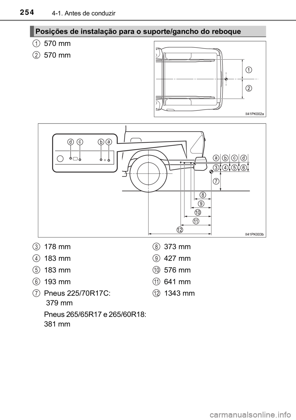 TOYOTA HILUX 2018  Manual de utilização (in Portuguese) 254������$�Q�W�H�V��G�H��F�R�Q�G�X�]�L�U
�����P�P�
�����P�P�
<003300520056004c006f007d004800560003004700480003004c0051005600570044004f0044006f006d0052000300530044005500440003005200030
