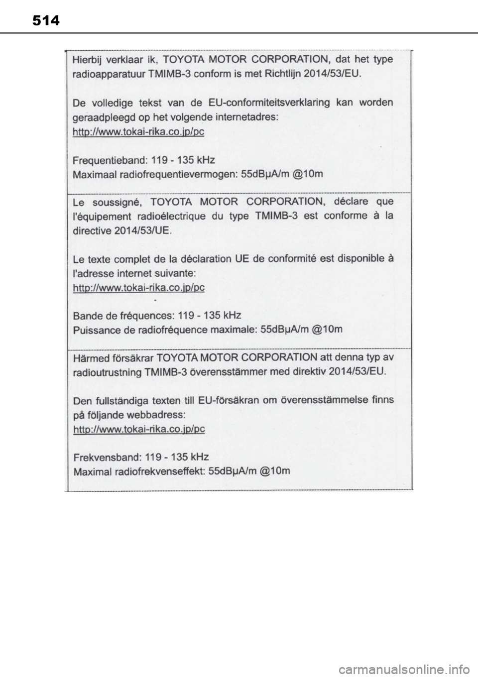 TOYOTA MIRAI 2023  Manual de utilização (in Portuguese) 514 