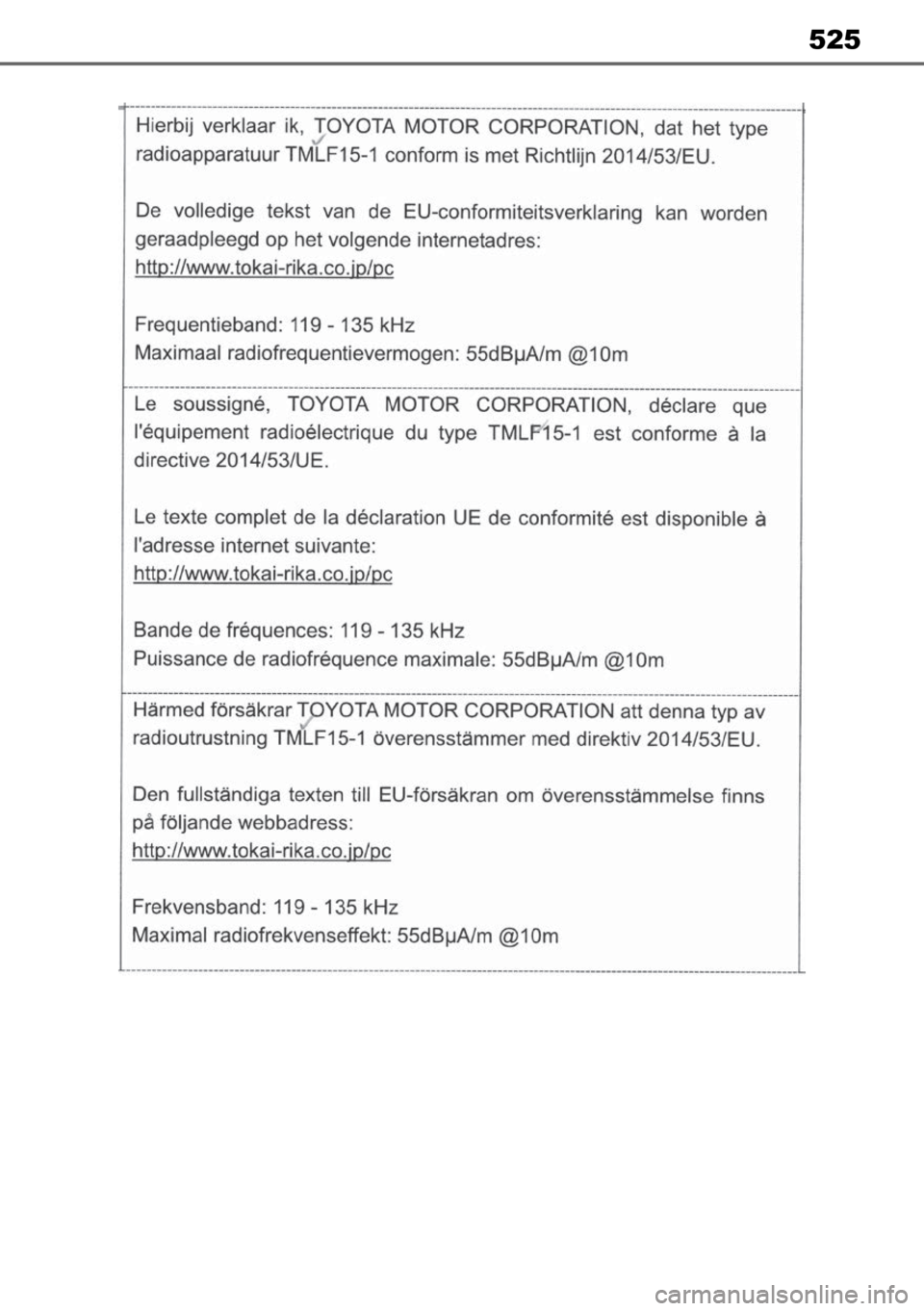 TOYOTA MIRAI 2023  Manual de utilização (in Portuguese) 525 