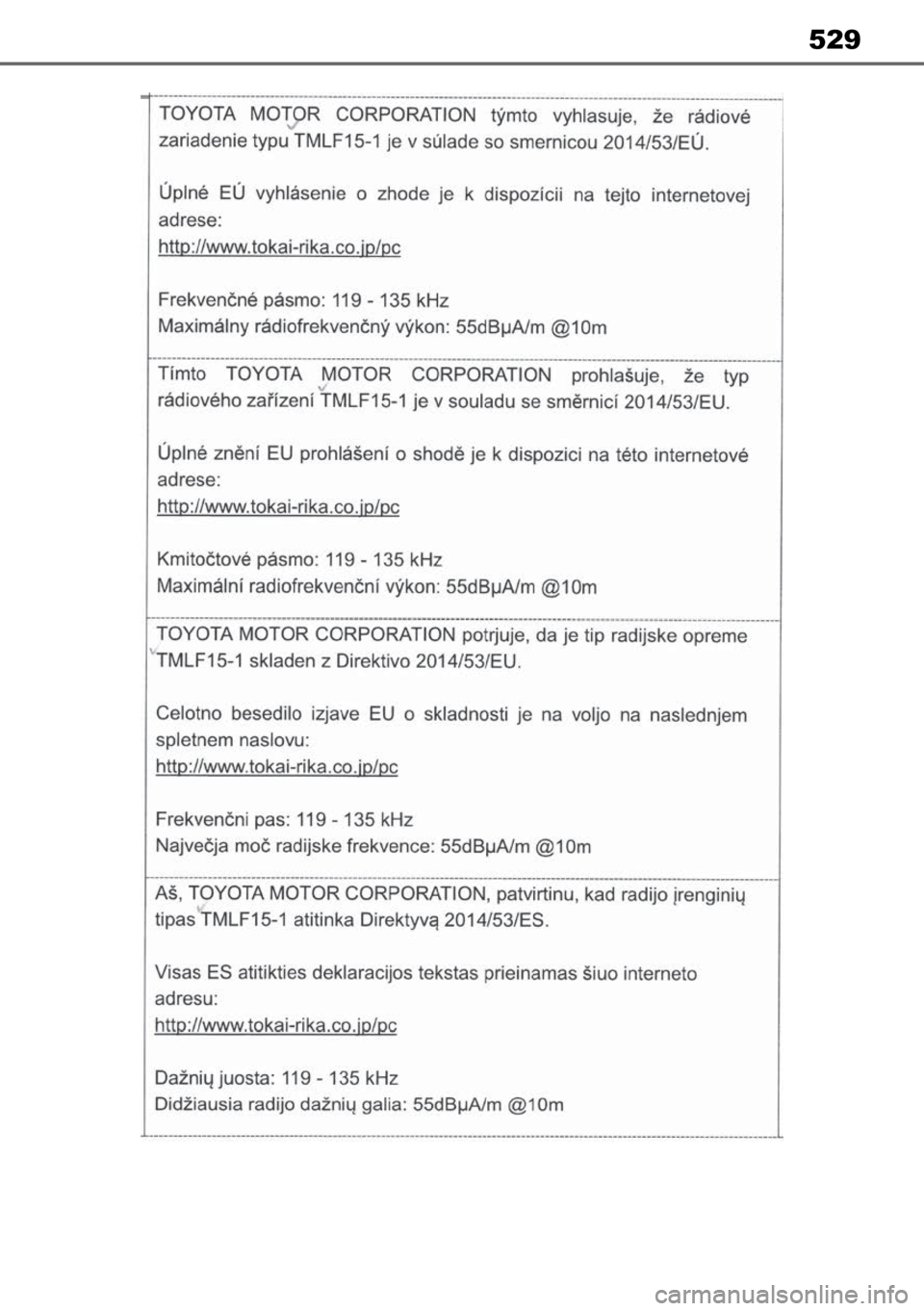 TOYOTA MIRAI 2023  Manual de utilização (in Portuguese) 529 