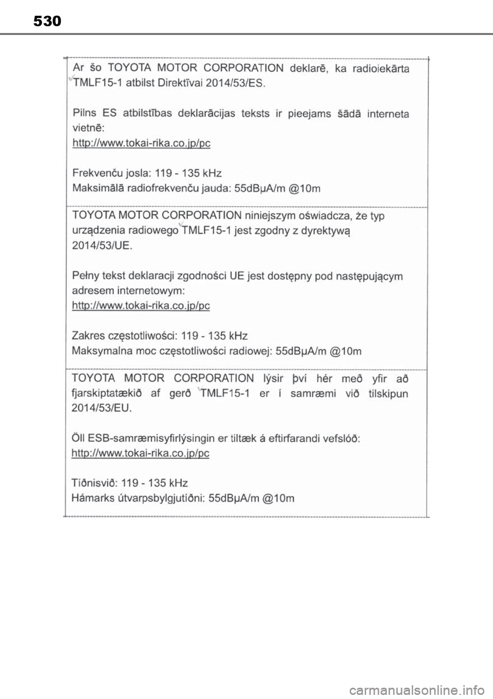 TOYOTA MIRAI 2023  Manual de utilização (in Portuguese) 530 