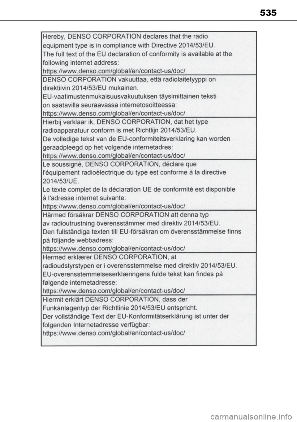 TOYOTA MIRAI 2023  Manual de utilização (in Portuguese) 535 