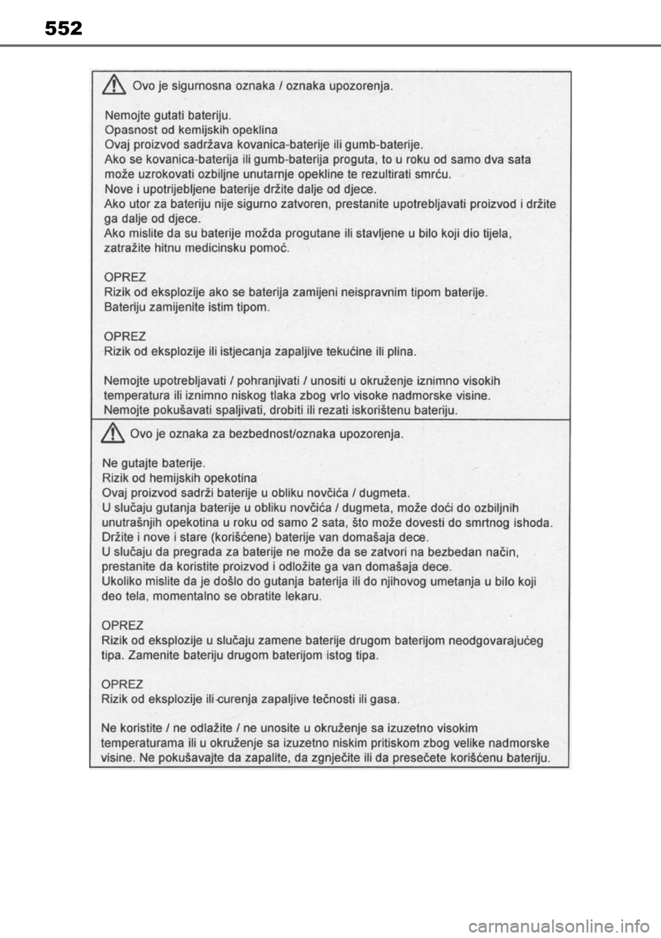 TOYOTA MIRAI 2023  Manual de utilização (in Portuguese) 552 