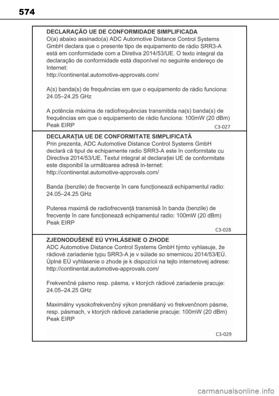 TOYOTA MIRAI 2023  Manual de utilização (in Portuguese) 574 