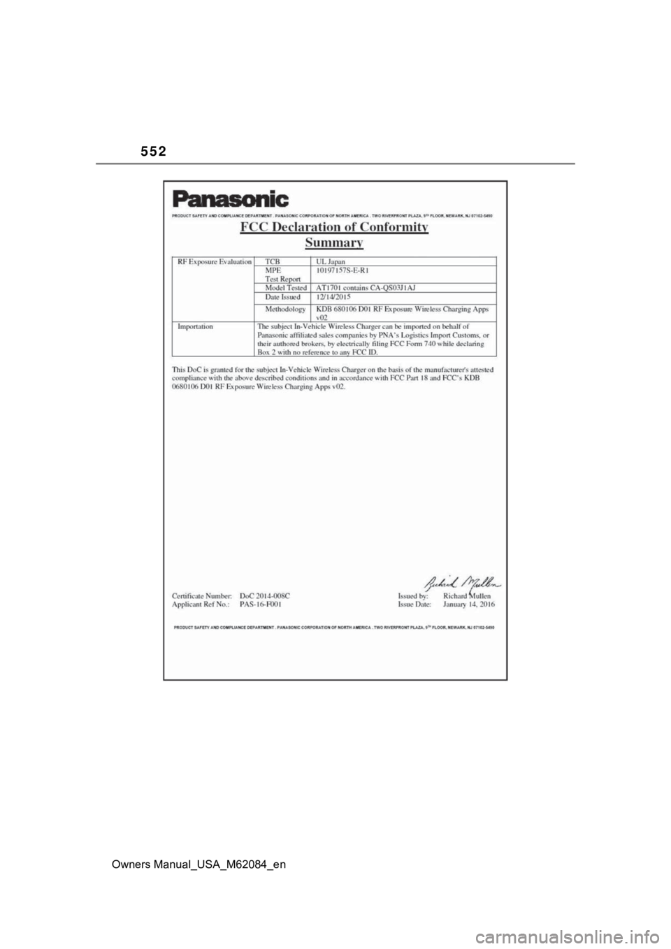TOYOTA MIRAI 2022  Owners Manual 552
Owners Manual_USA_M62084_en 