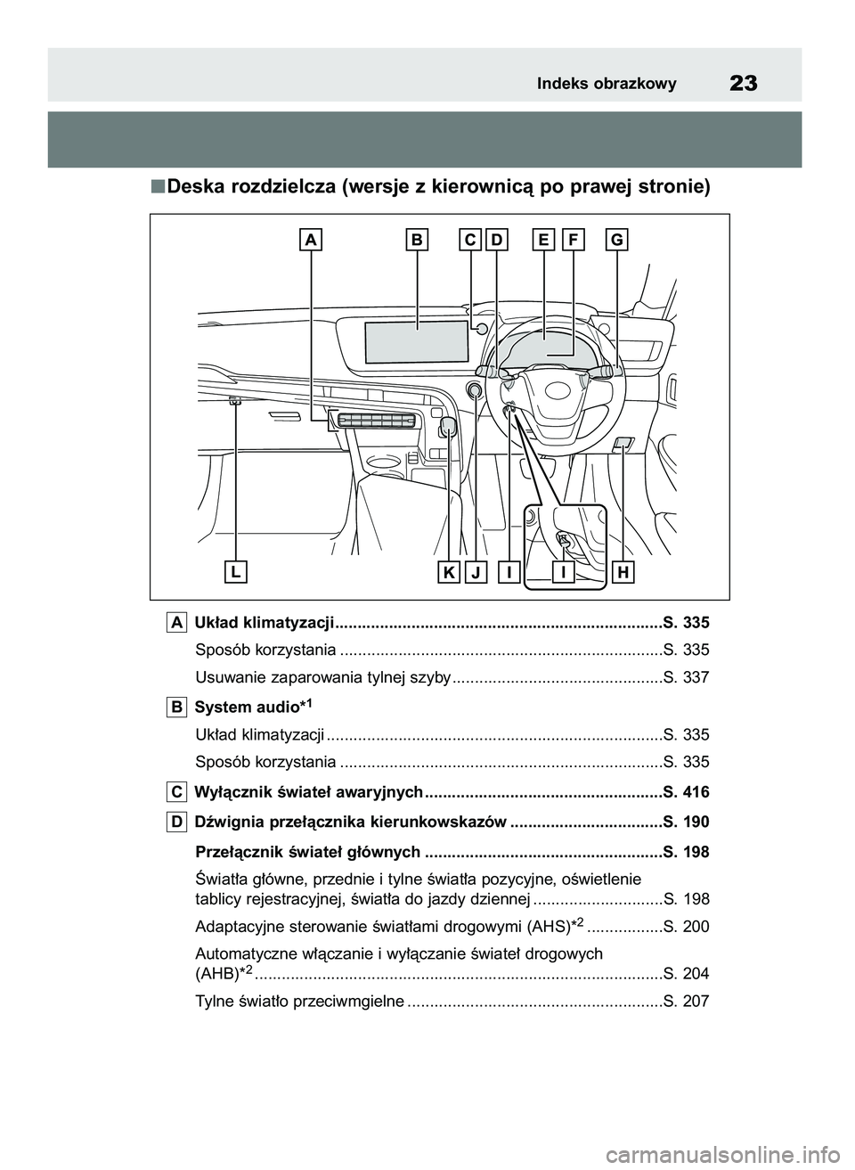 TOYOTA MIRAI 2020 Instrukcja obsługi (in Polish) Deska rozdzielcza (wersje z kierownicà po prawej stronie)
Uk∏ad klimatyzacji.........................................................................S. 335
Sposób korzystania ..................... TOYOTA MIRAI 2020 Instrukcja obsługi (in Polish) Deska rozdzielcza (wersje z kierownicà po prawej stronie)
Uk∏ad klimatyzacji.........................................................................S. 335
Sposób korzystania .....................