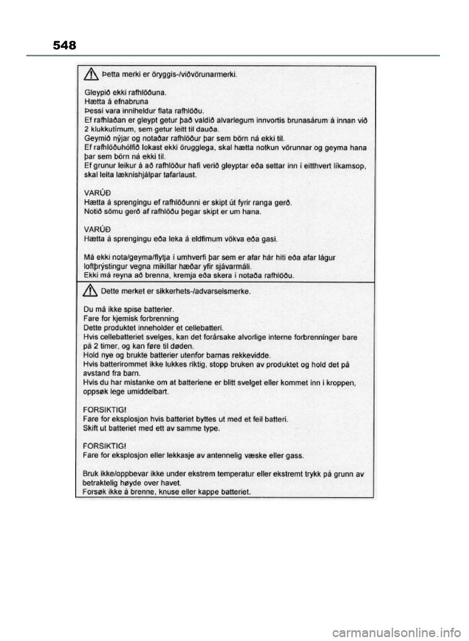 TOYOTA MIRAI 2020  Instrukcja obsługi (in Polish) 548
70 Mirai OM62035E  10/2/21  19:44  Page 548 