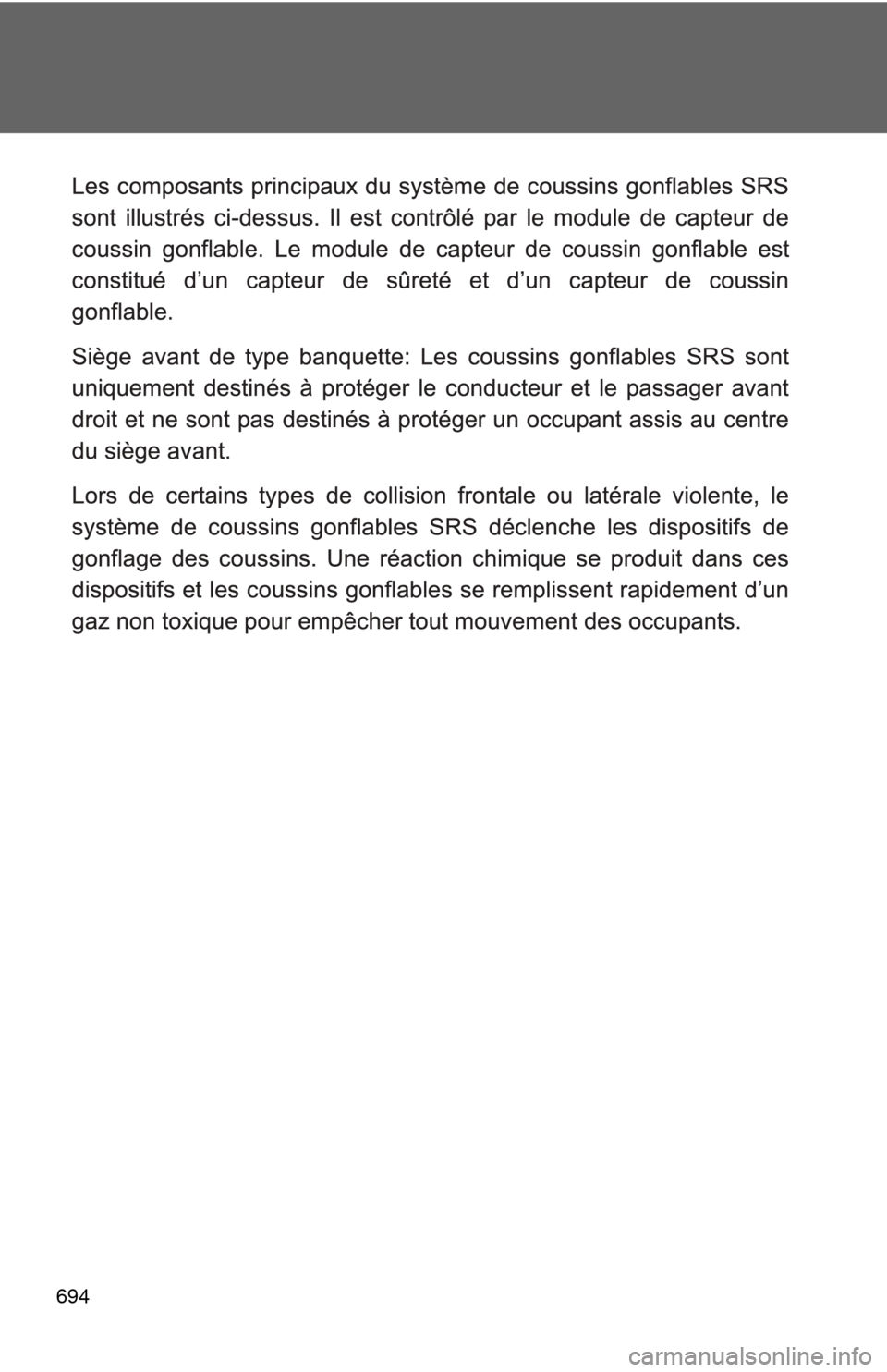 TOYOTA TUNDRA 2011 2.G Owners Manual 694 