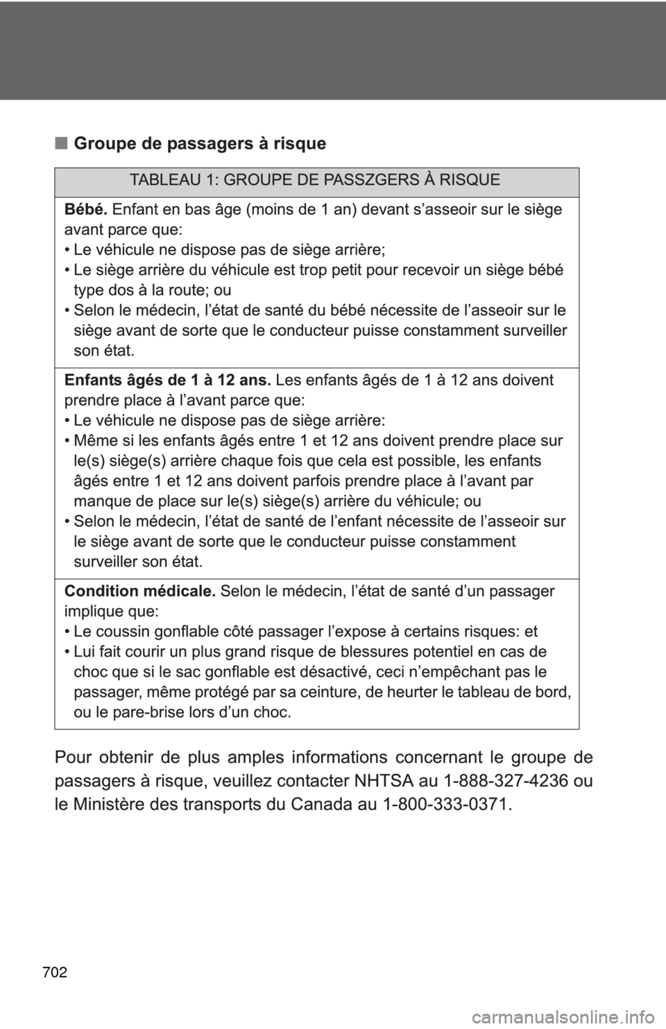 TOYOTA TUNDRA 2011 2.G Owners Manual 702 