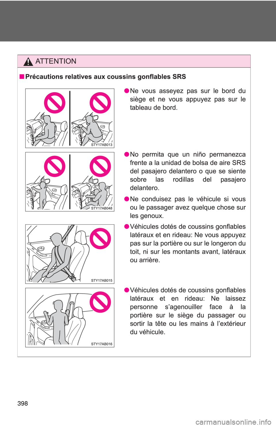 TOYOTA YARIS 2011 3.G Owners Manual 398 