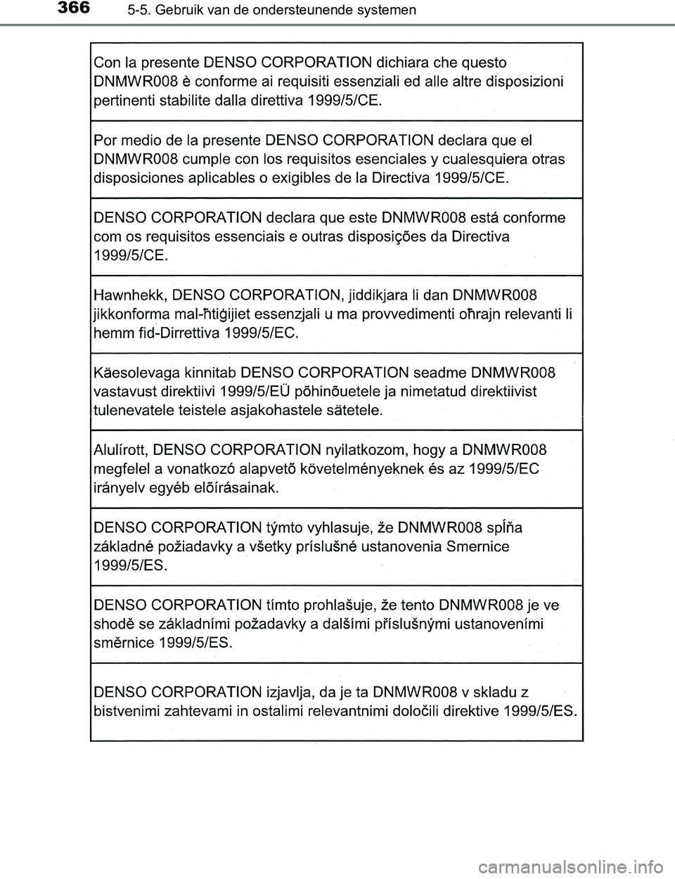 TOYOTA PRIUS PLUG-IN HYBRID 2016  Instructieboekje (in Dutch) 3665-5. Gebruik van de ondersteunende systemen
PRIUS PHV_OM_OM47A89E_(EE)
PRIUS PHV_OM_OM47A89E_(EE).book  Page 366  Wednesday, December 14, 2016  1:05 PM 
