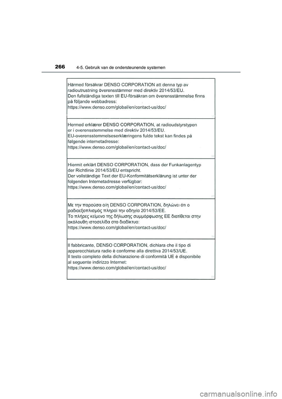TOYOTA PRIUS PLUS 2018  Instructieboekje (in Dutch) 2664-5. Gebruik van de ondersteunende systemen
PRIUS +_OM_OM47D30E_(EE)
PRIUS +_OM_OM47D30E_(EE).book  Page 266  Friday, February 8, 2019  4:01 PM 