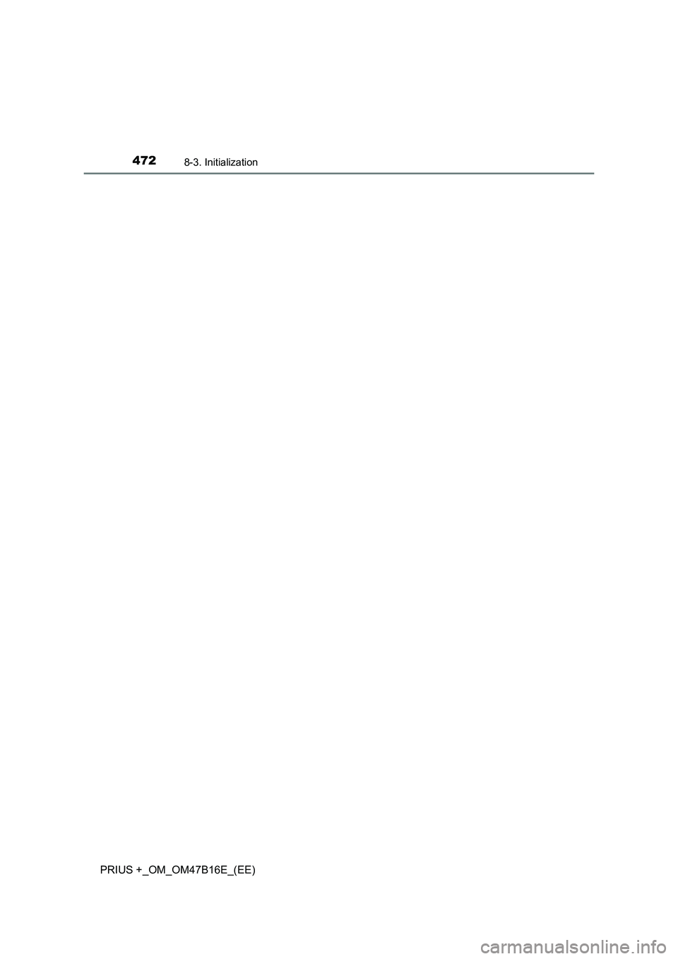 TOYOTA PRIUS PLUS 2015  Owners Manual 4728-3. Initialization
PRIUS +_OM_OM47B16E_(EE) 