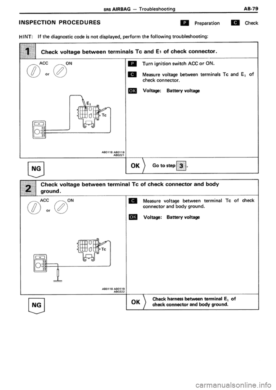 TOYOTA SUPRA 1990 3.G Workshop Manual 