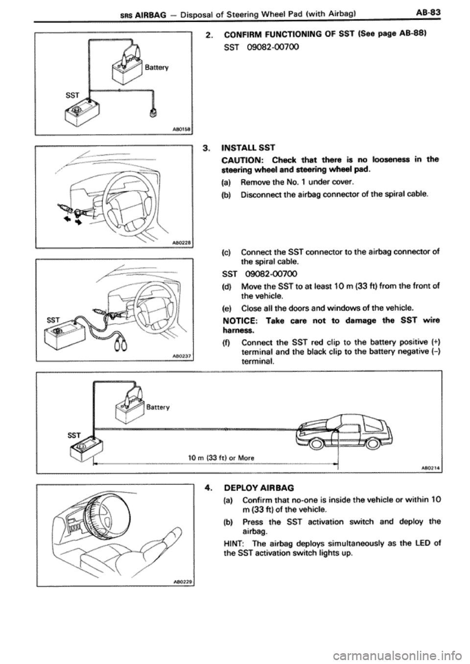 TOYOTA SUPRA 1990 3.G Workshop Manual 