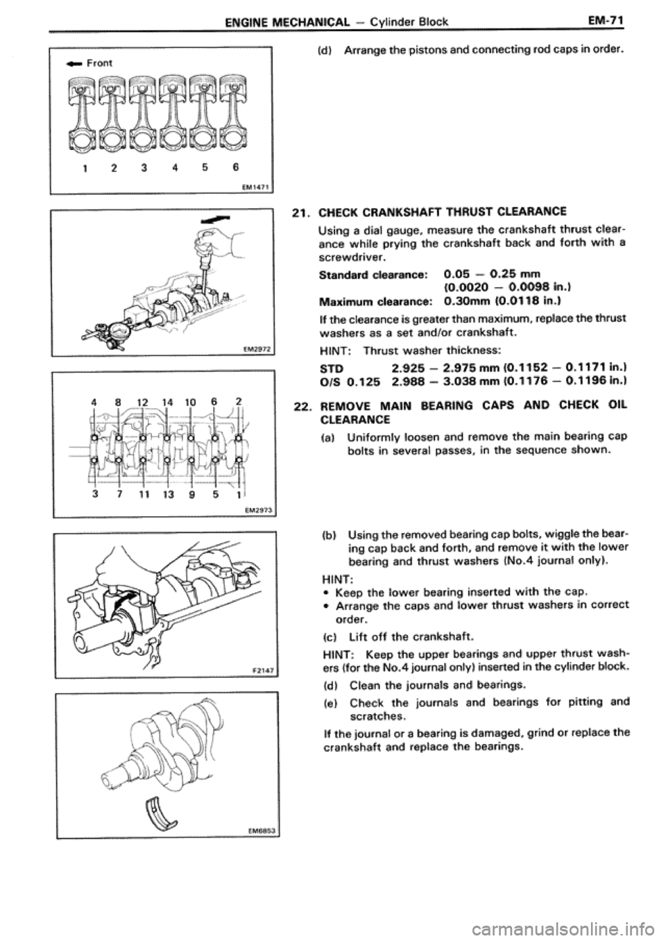 TOYOTA SUPRA 1990 3.G Workshop Manual 