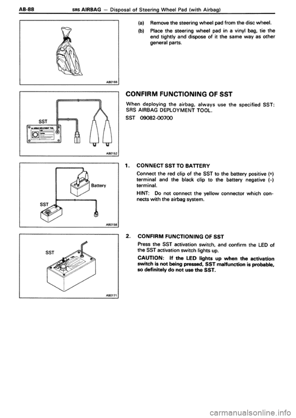 TOYOTA SUPRA 1990 3.G Workshop Manual 