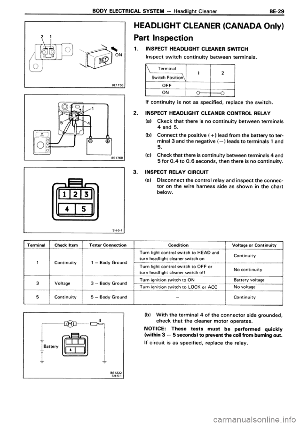 TOYOTA SUPRA 1990 3.G Workshop Manual 