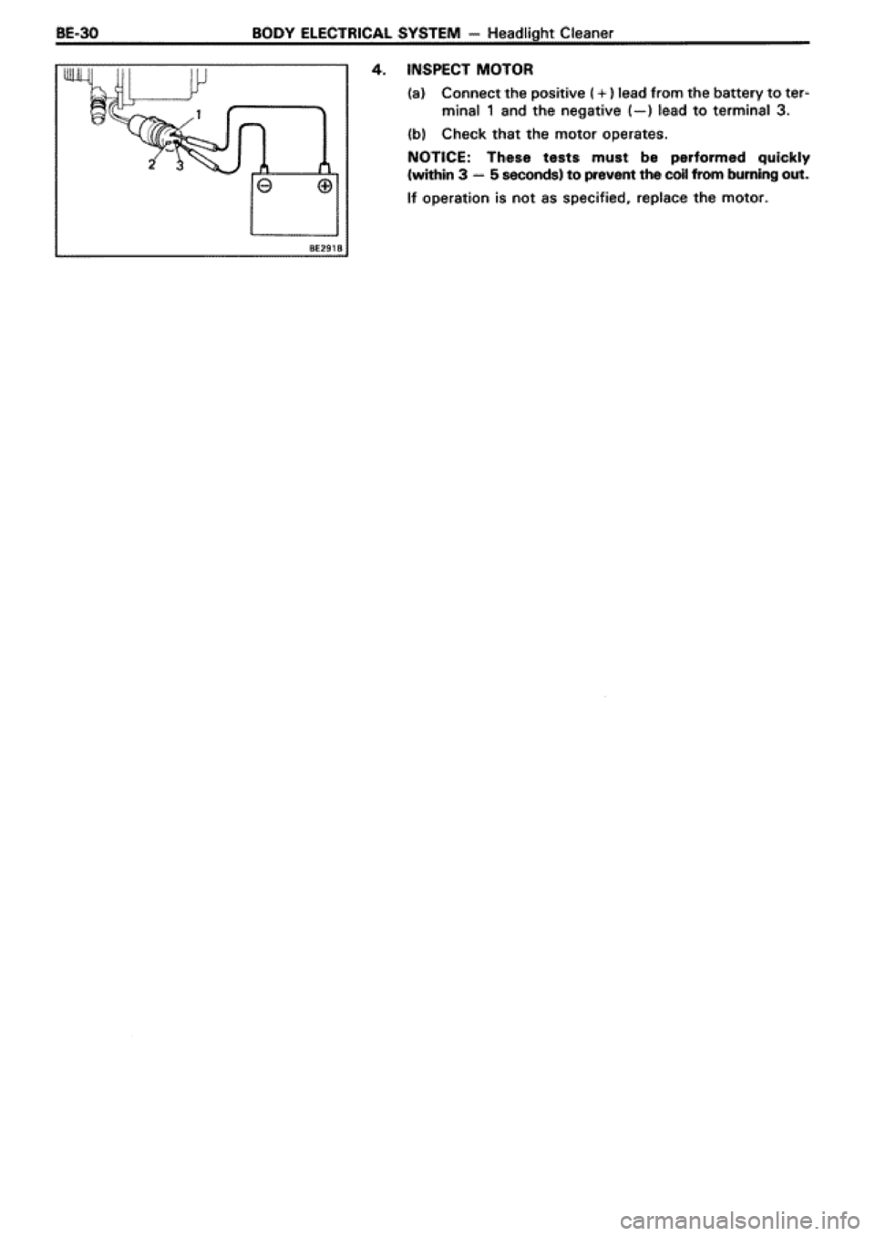 TOYOTA SUPRA 1990 3.G Workshop Manual 