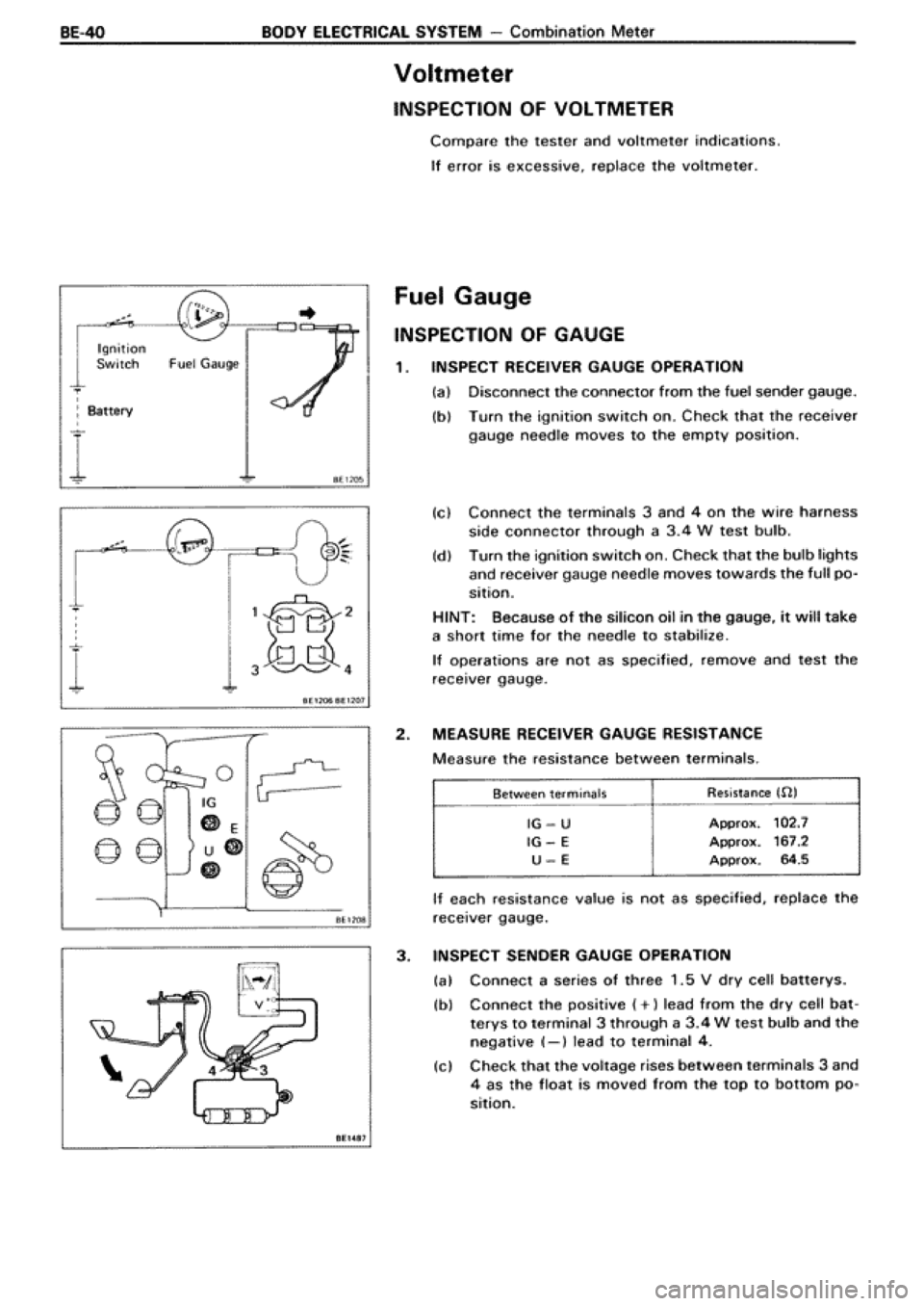TOYOTA SUPRA 1990 3.G Workshop Manual 
