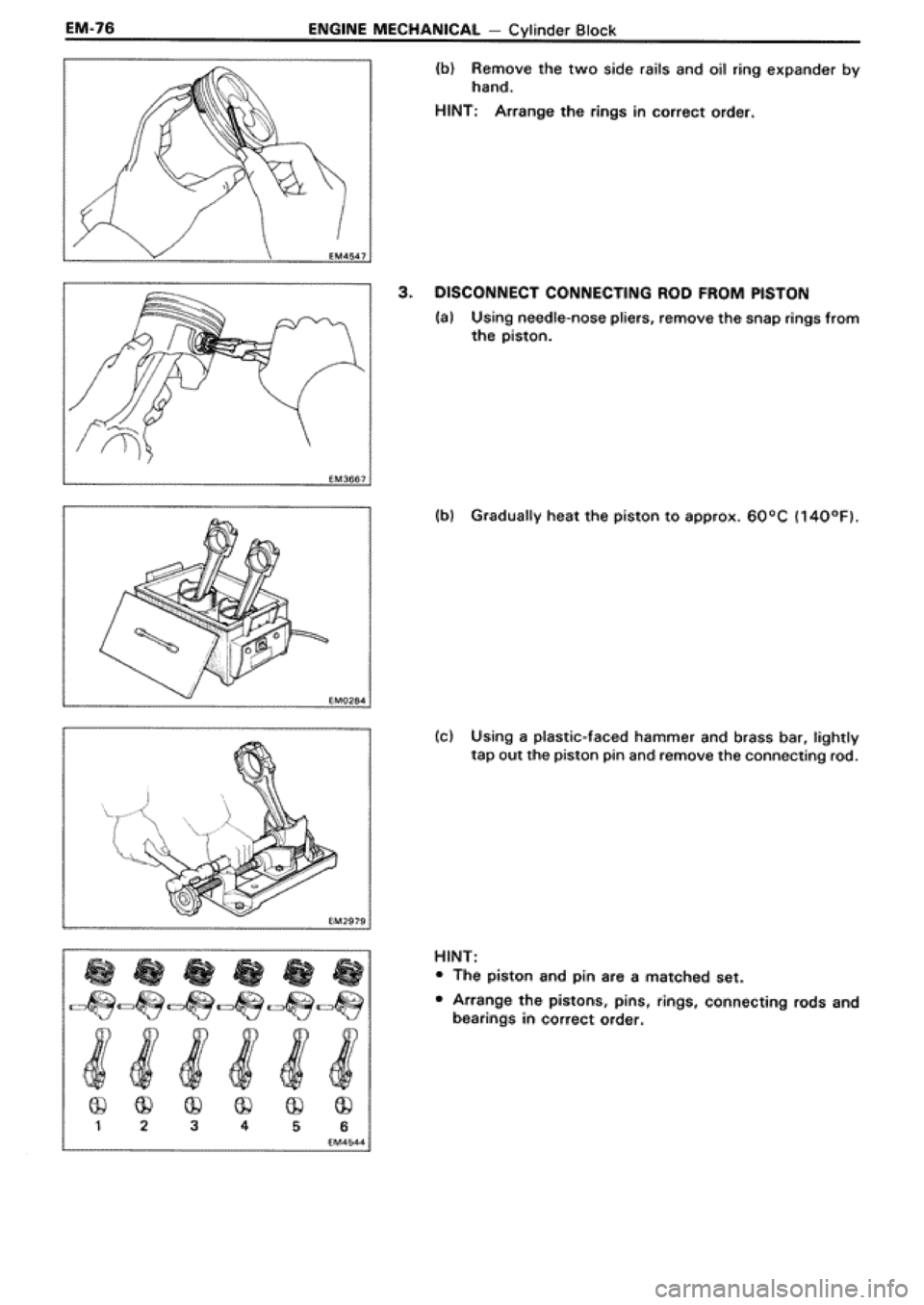 TOYOTA SUPRA 1990 3.G Workshop Manual 