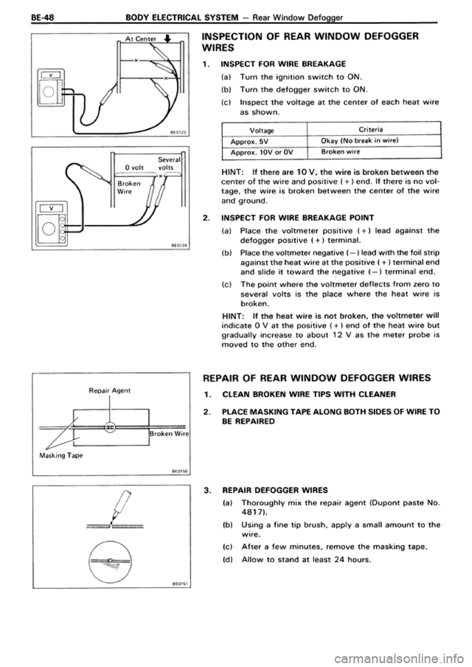 TOYOTA SUPRA 1990 3.G Workshop Manual 