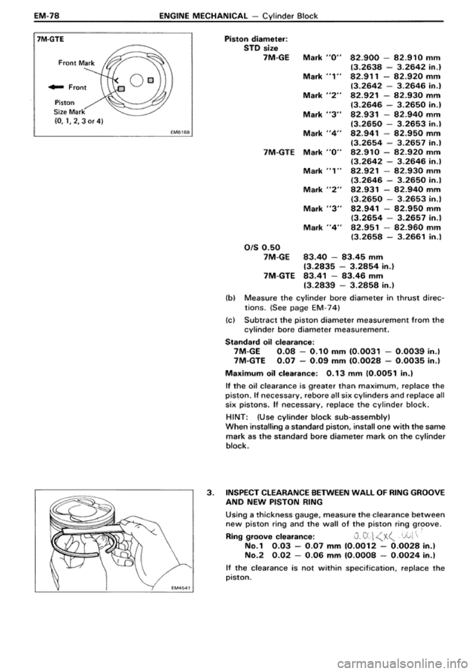 TOYOTA SUPRA 1990 3.G Workshop Manual 