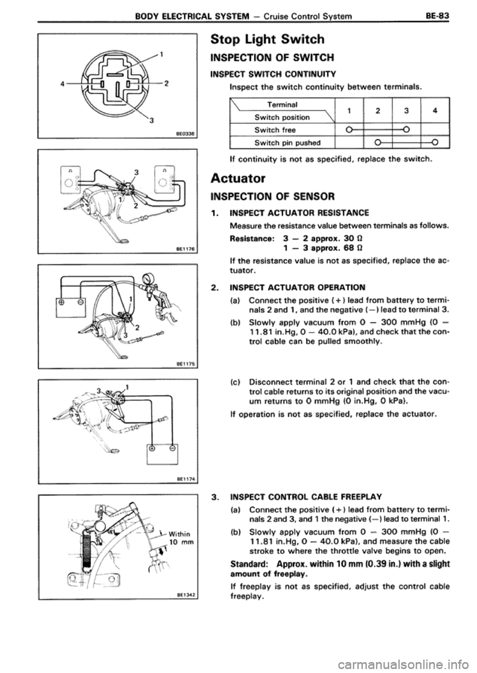 TOYOTA SUPRA 1990 3.G Workshop Manual 