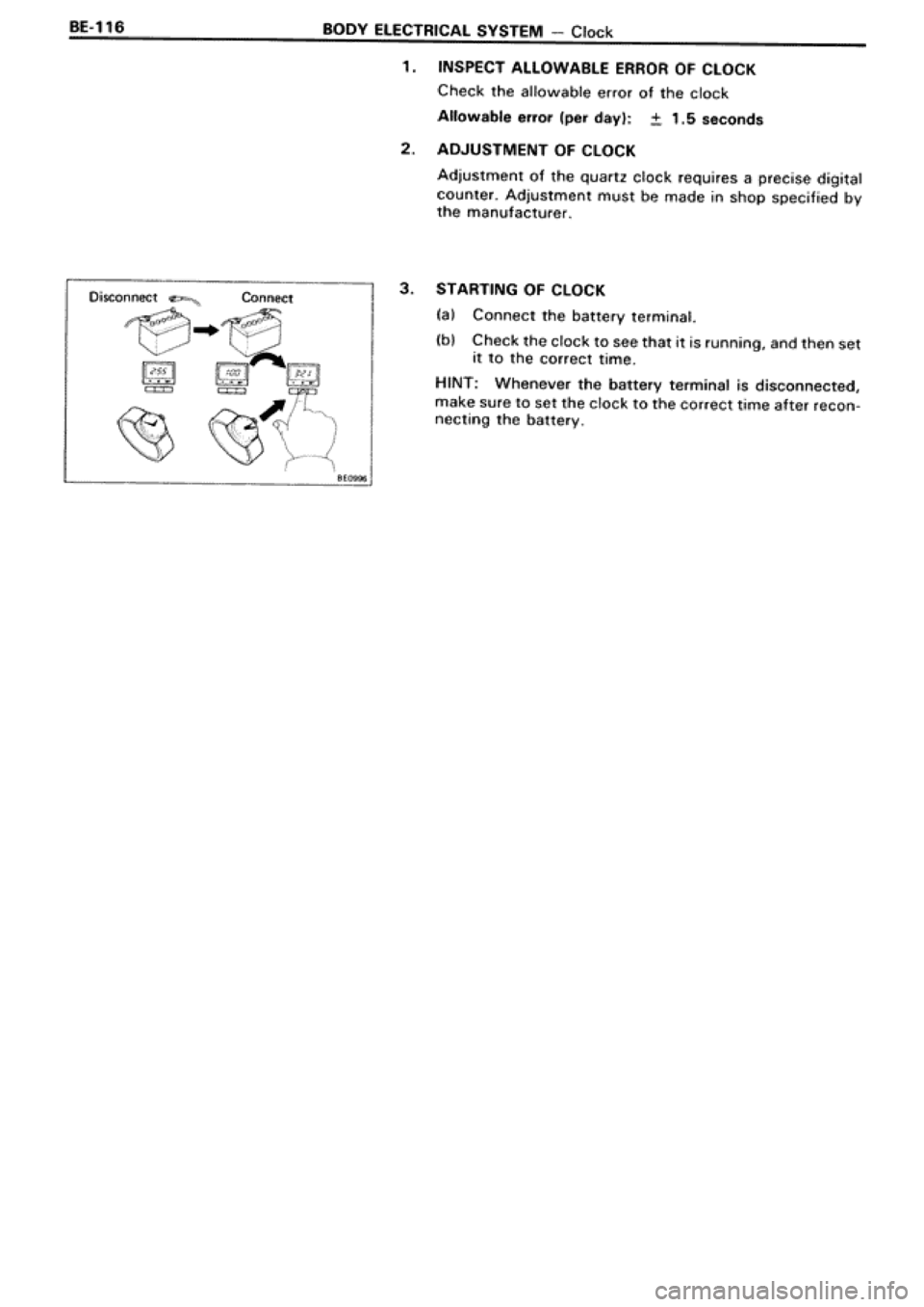 TOYOTA SUPRA 1990 3.G Workshop Manual 