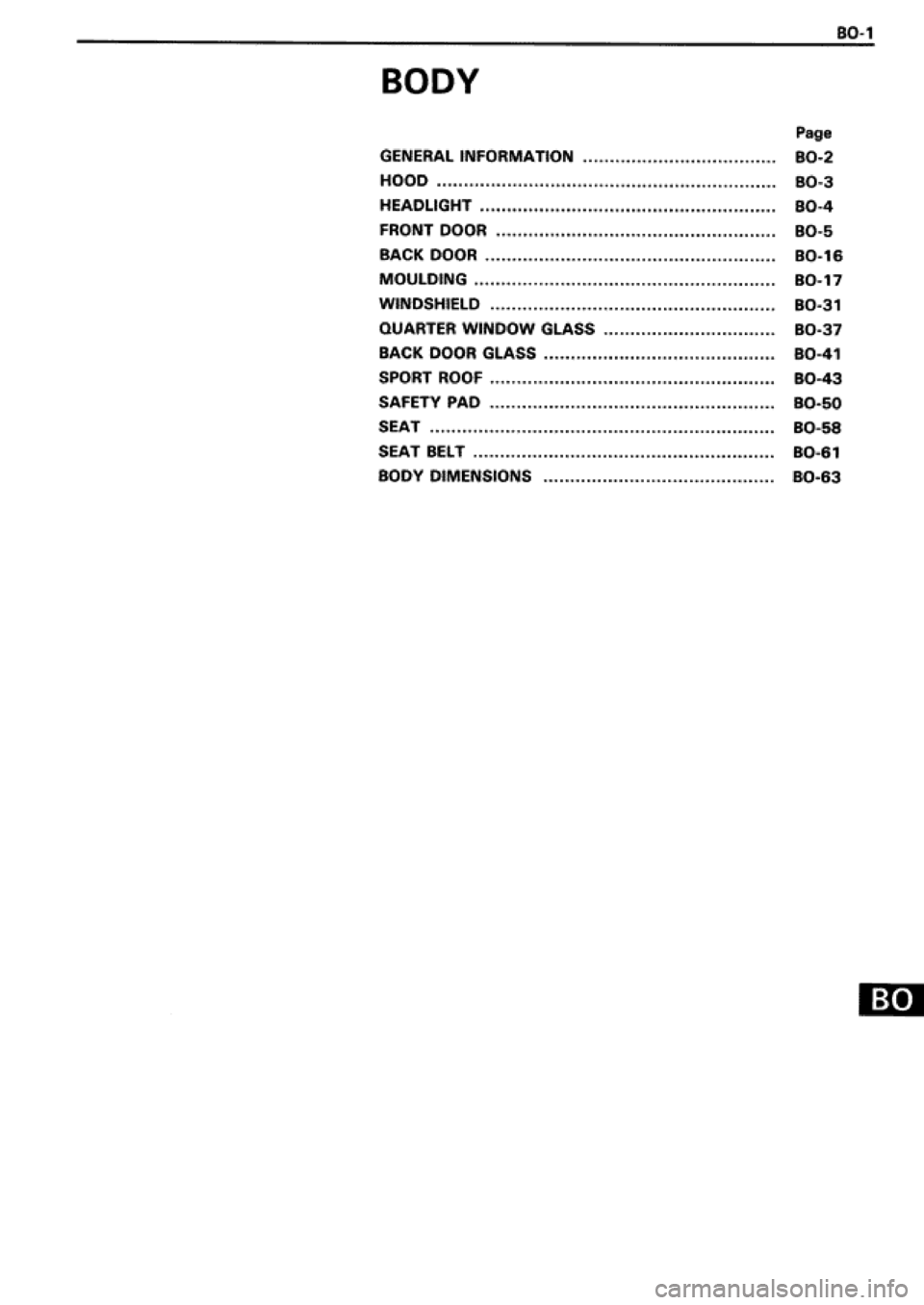 TOYOTA SUPRA 1990 3.G Workshop Manual 
