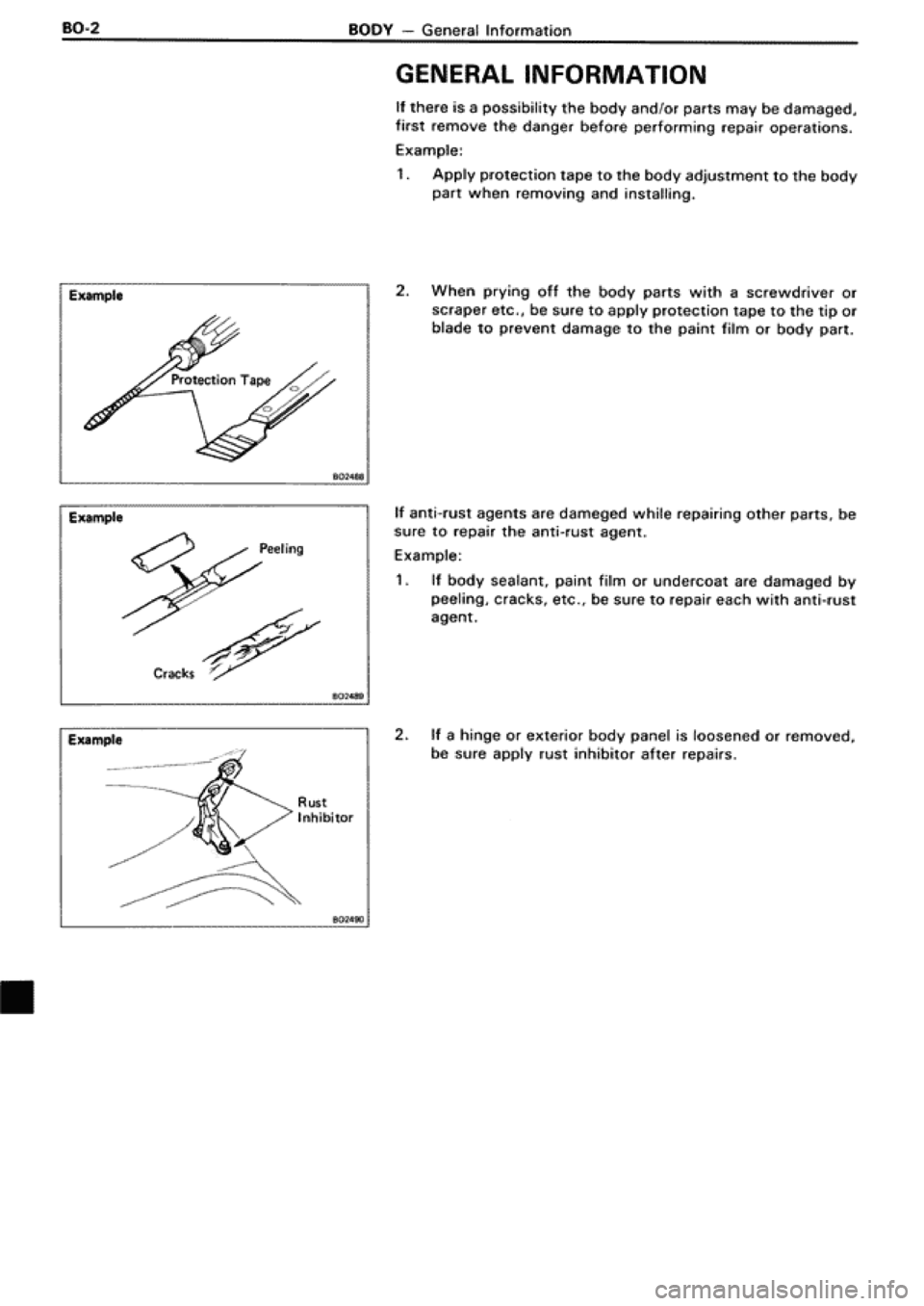 TOYOTA SUPRA 1990 3.G Workshop Manual 