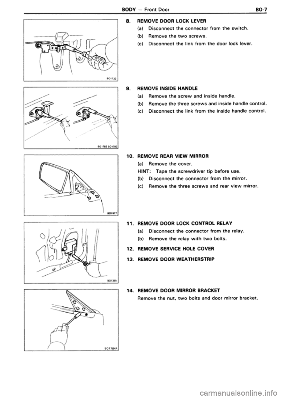 TOYOTA SUPRA 1990 3.G Workshop Manual 