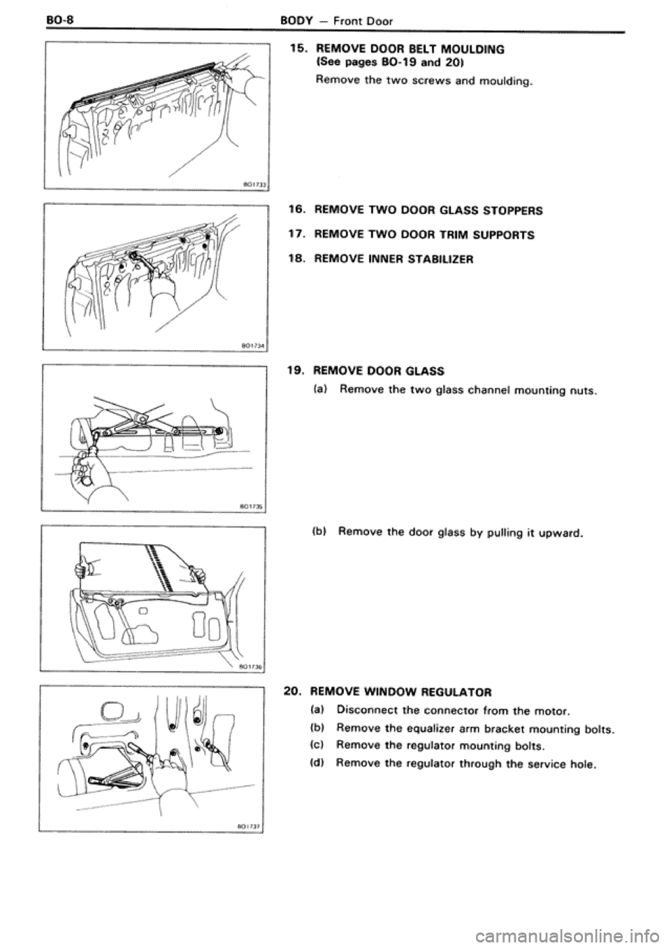 TOYOTA SUPRA 1990 3.G Workshop Manual 