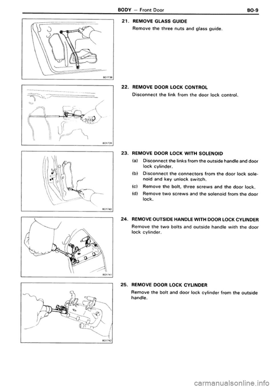 TOYOTA SUPRA 1990 3.G Workshop Manual 