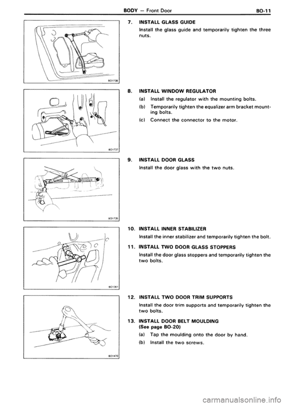 TOYOTA SUPRA 1990 3.G Workshop Manual 