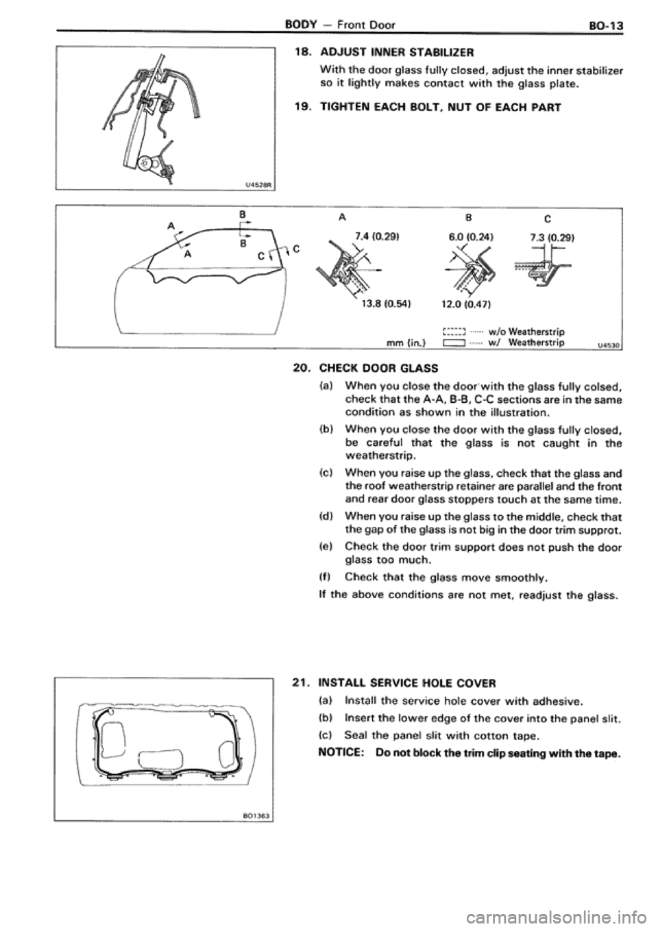 TOYOTA SUPRA 1990 3.G Workshop Manual 