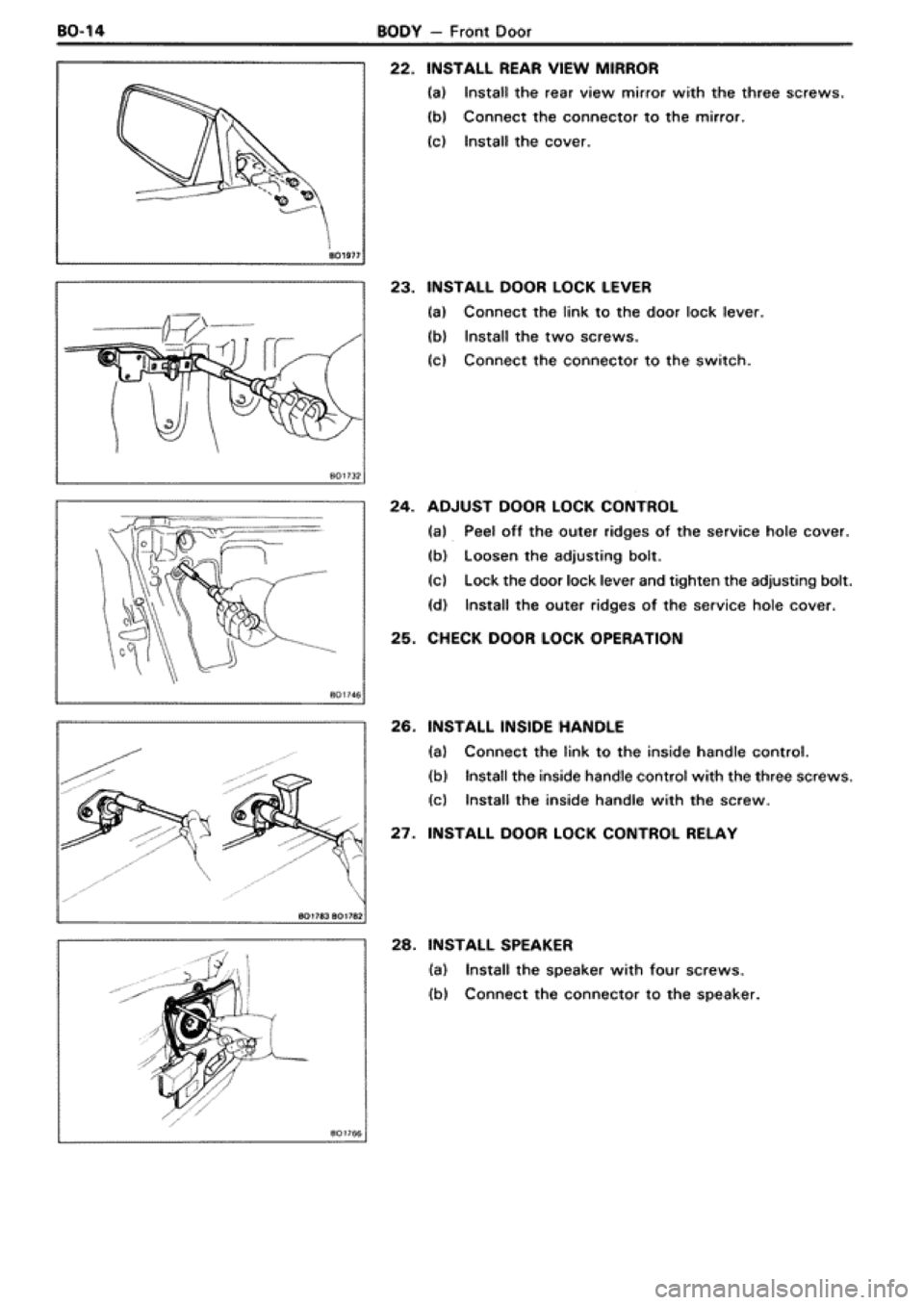 TOYOTA SUPRA 1990 3.G Workshop Manual 