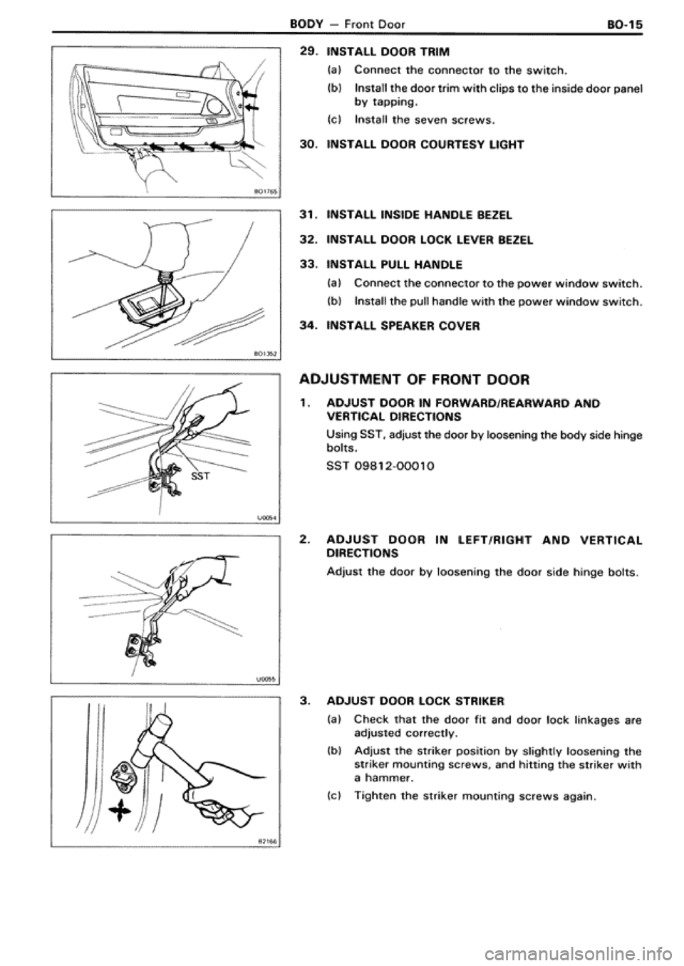 TOYOTA SUPRA 1990 3.G Workshop Manual 