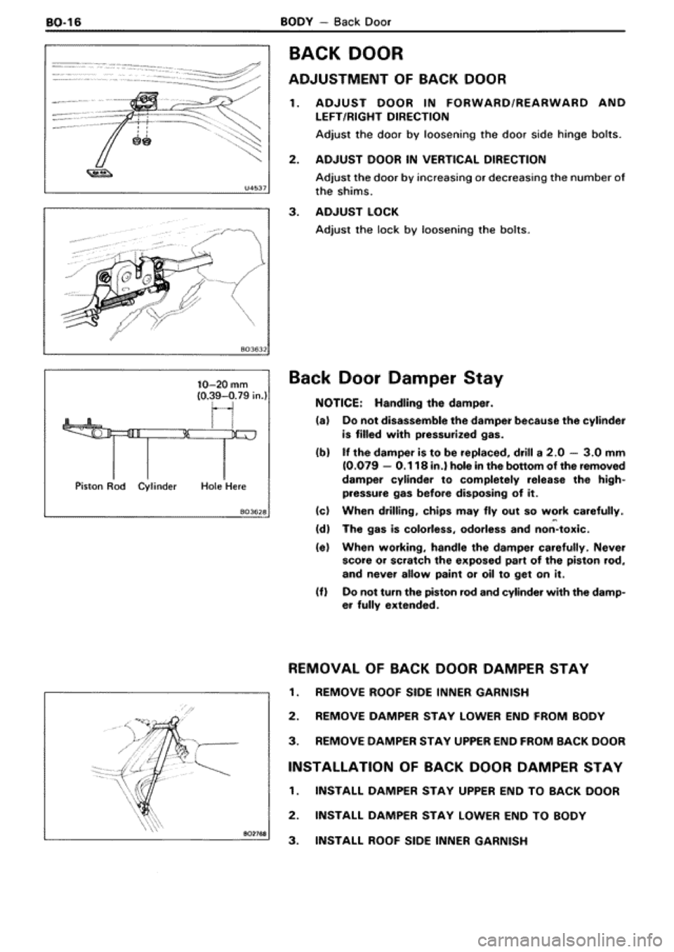 TOYOTA SUPRA 1990 3.G Workshop Manual 