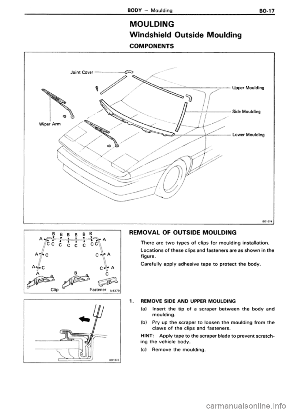 TOYOTA SUPRA 1990 3.G Workshop Manual 