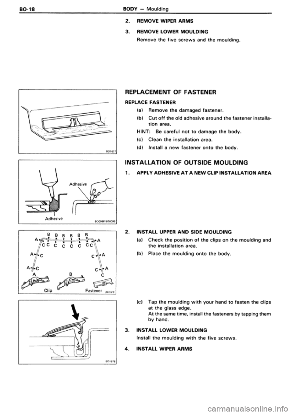 TOYOTA SUPRA 1990 3.G Workshop Manual 