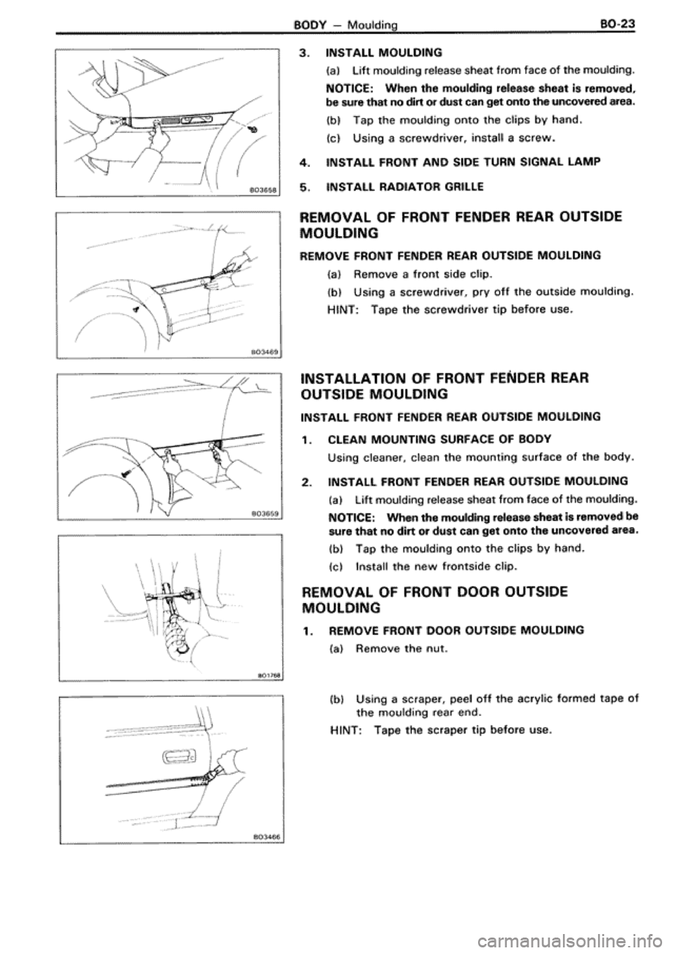 TOYOTA SUPRA 1990 3.G Workshop Manual 