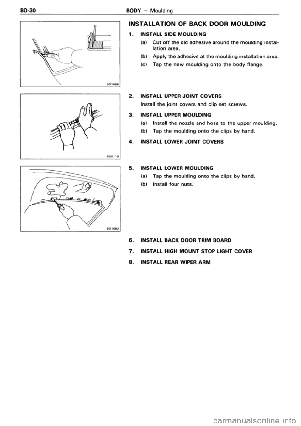 TOYOTA SUPRA 1990 3.G Workshop Manual 