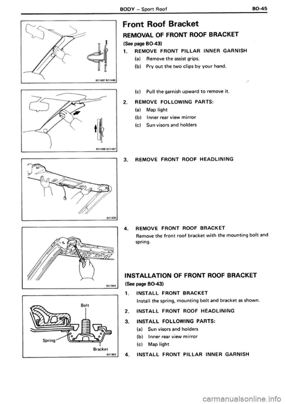 TOYOTA SUPRA 1990 3.G Workshop Manual 