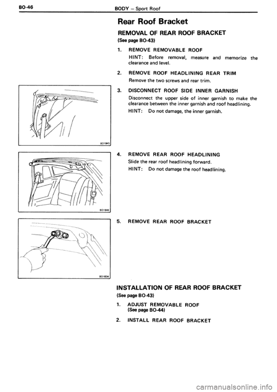 TOYOTA SUPRA 1990 3.G Workshop Manual 