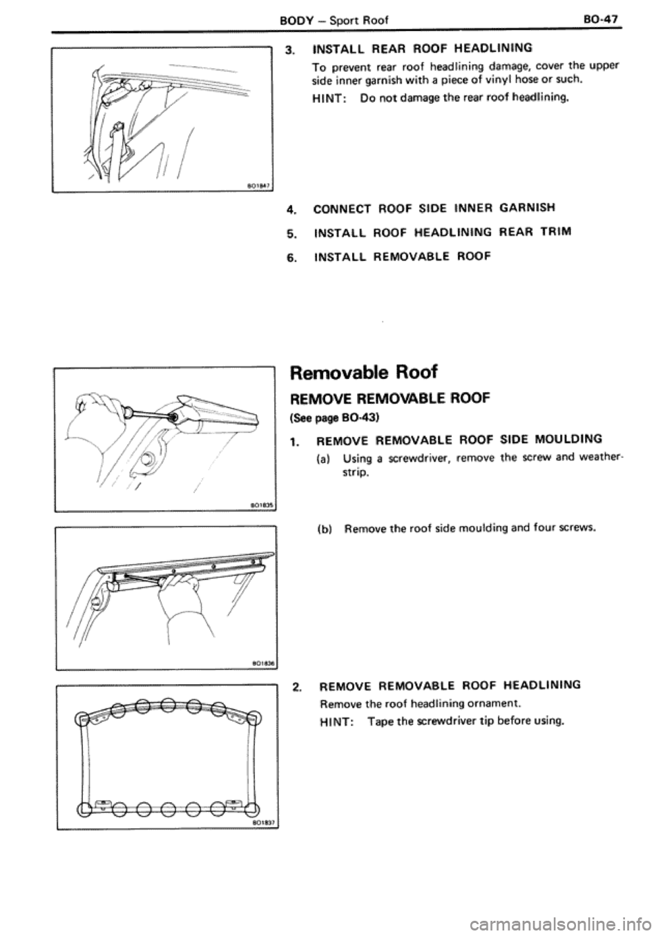 TOYOTA SUPRA 1990 3.G Workshop Manual 