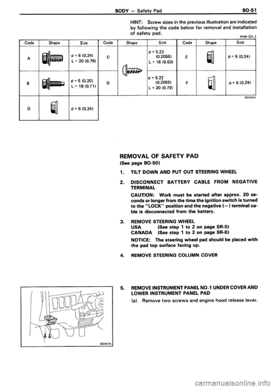 TOYOTA SUPRA 1990 3.G Workshop Manual 