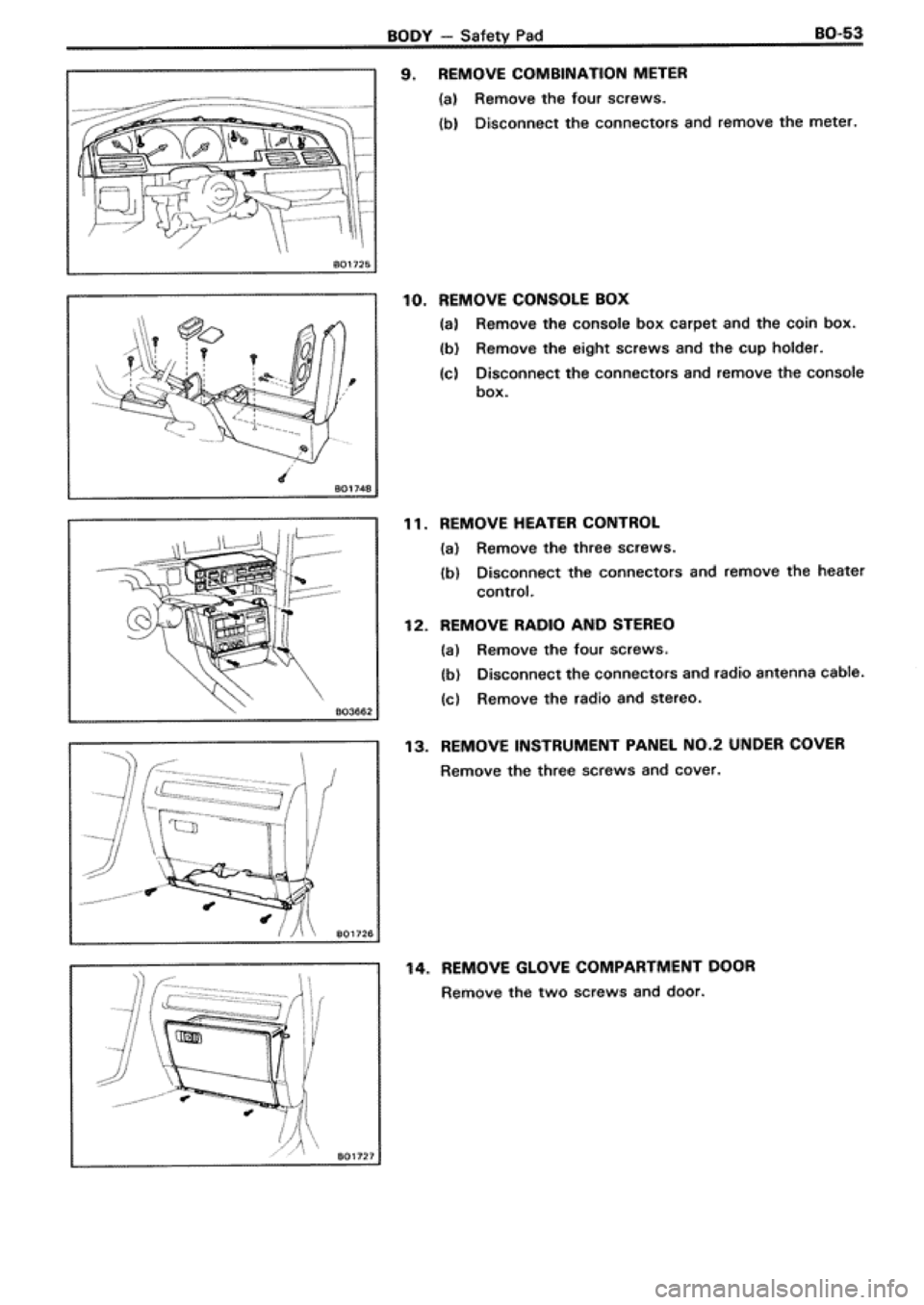 TOYOTA SUPRA 1990 3.G Workshop Manual 