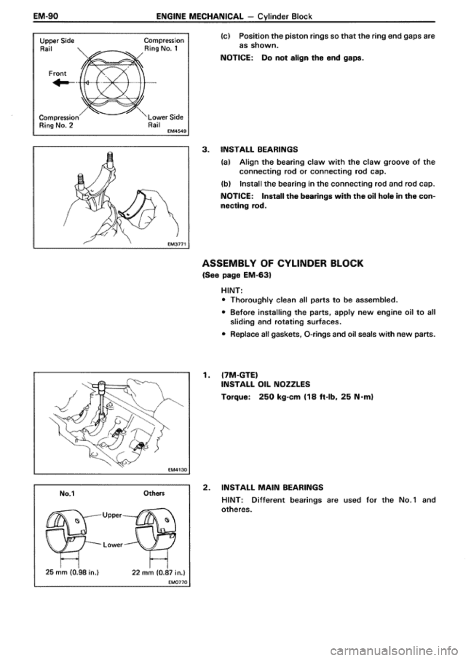 TOYOTA SUPRA 1990 3.G Workshop Manual 