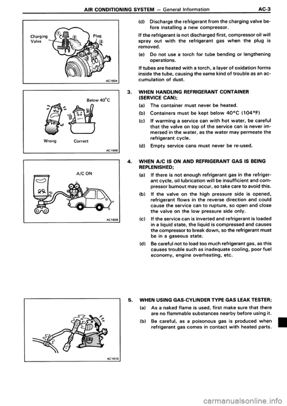 TOYOTA SUPRA 1990 3.G Workshop Manual 